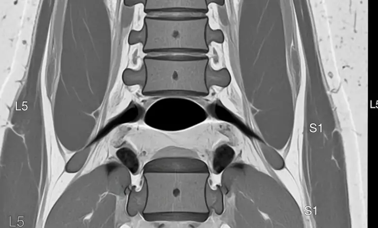 Discopatia degenerativa L5 S1 com protusão discal