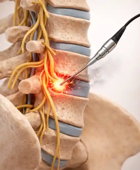 Coluna vertebral - articulações facetárias e rizotomia