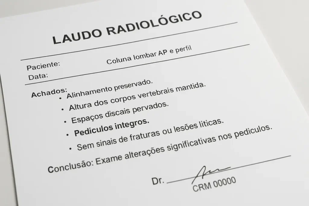 Pedículos íntegros